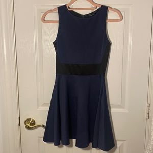 aqua mini dress navy blue/black